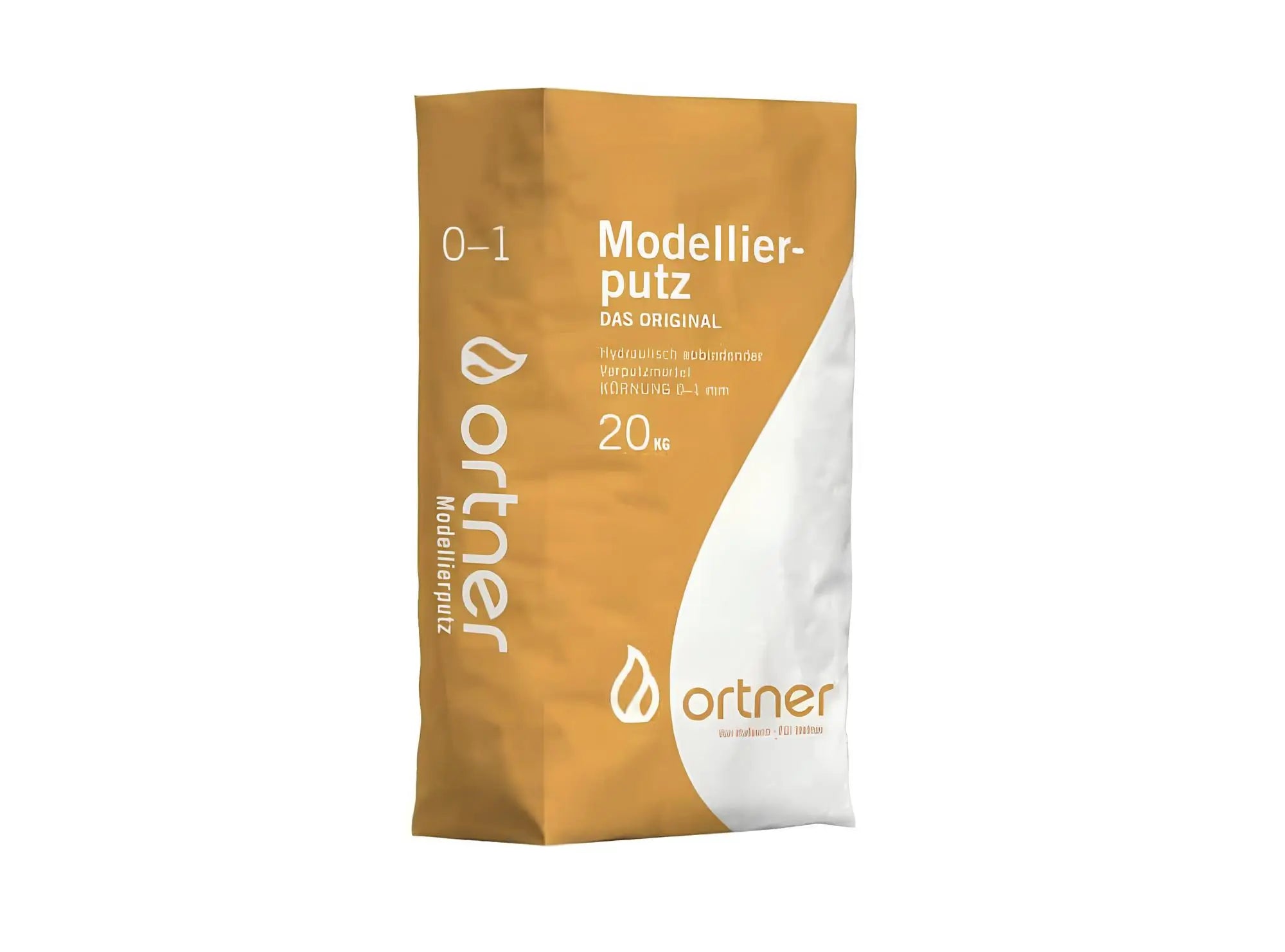 Ortner Modellierputz 0-1mm naturweiß, 20kg - ofenerlebnis.de