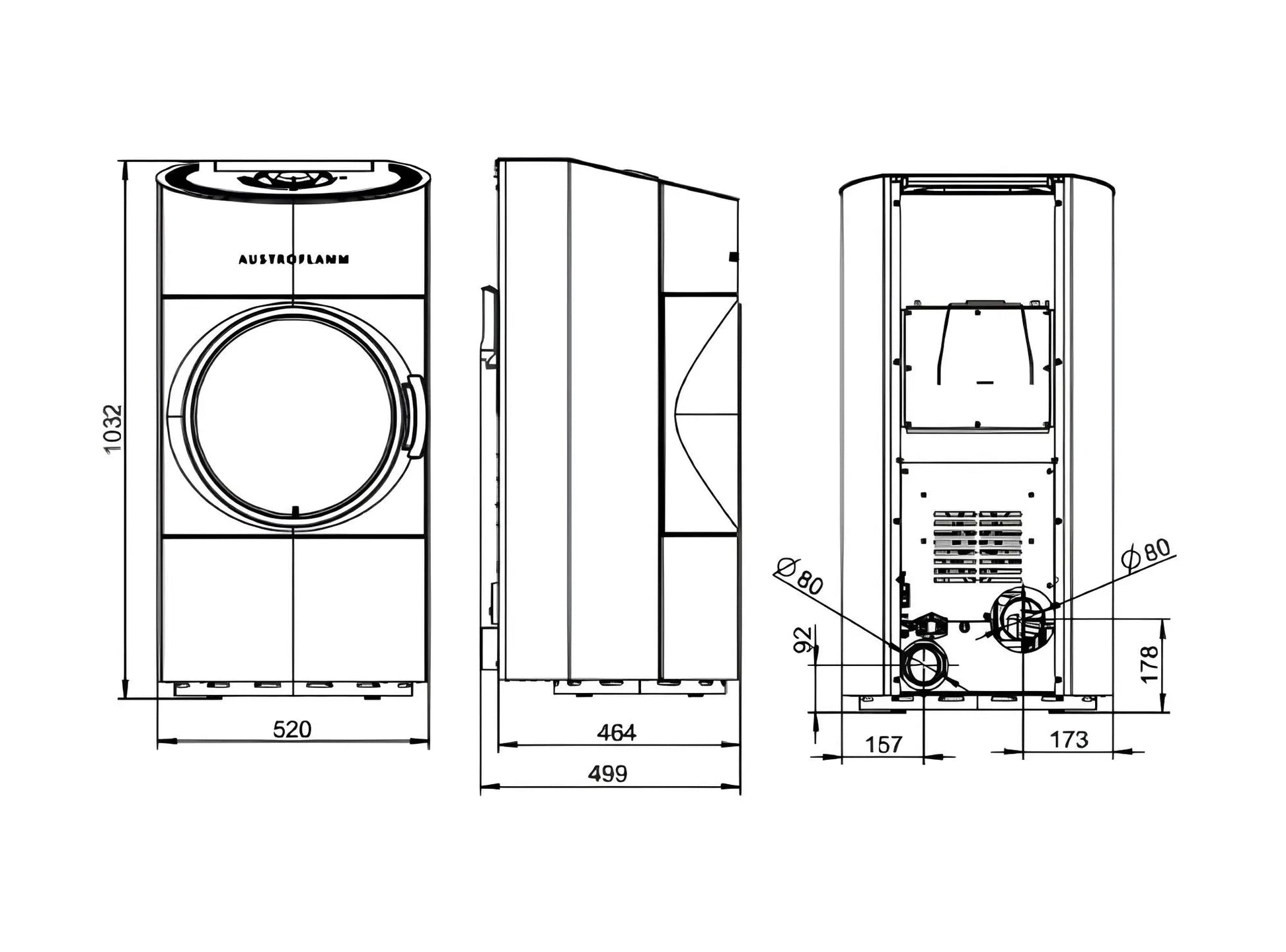 Pelletofen Austroflamm Clou Compact Pellet - ofenerlebnis.de