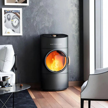 Pelletofen Austroflamm Clou Compact Pellet im Wohnraum