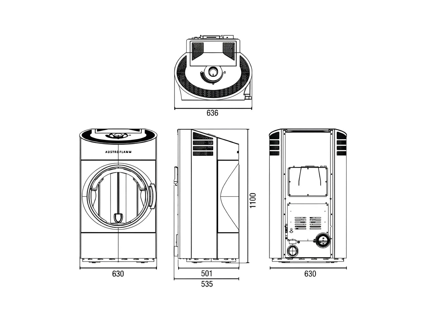 Pelletofen Austroflamm Clou Pellet - ofenerlebnis.de