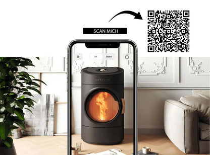 Pelletofen Austroflamm Clou Pellet VR, Argumented Reality - ofenerlebnis.de