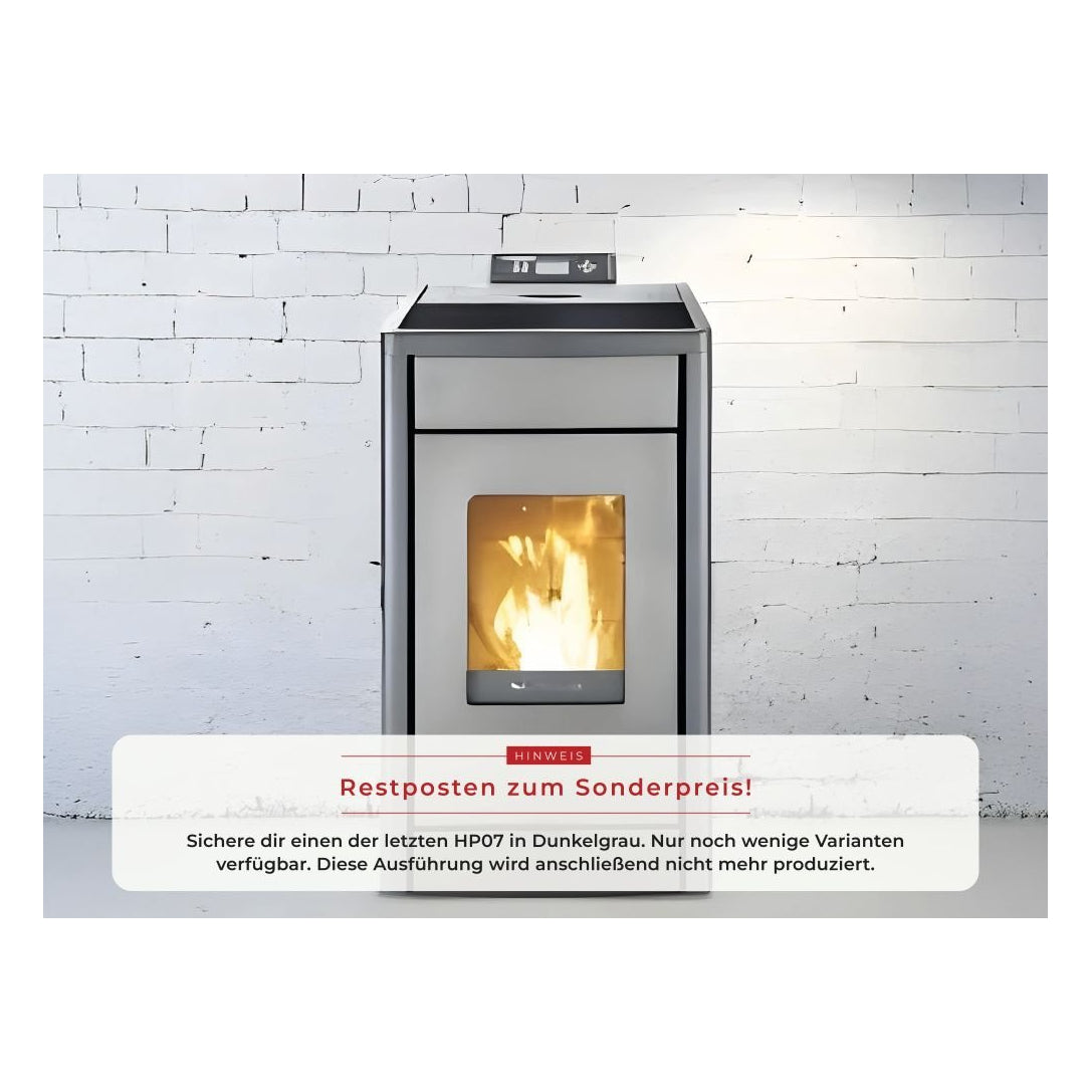 Pelletofen SCHENGER HP07 | 8 kW – Produktfoto mit vorhandenem Restposten-Hinweis