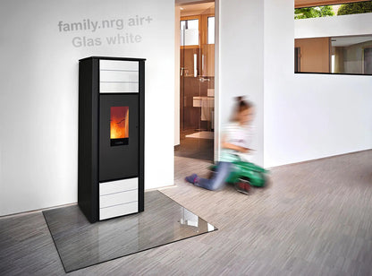 Pelletofen Wodtke family.nrg air+ Glas white - ofenerlebnis.de