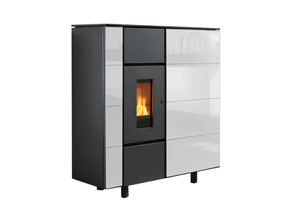 Pelletofen Wodtke ixbase air+ Glas White - ofenerlebnis.de