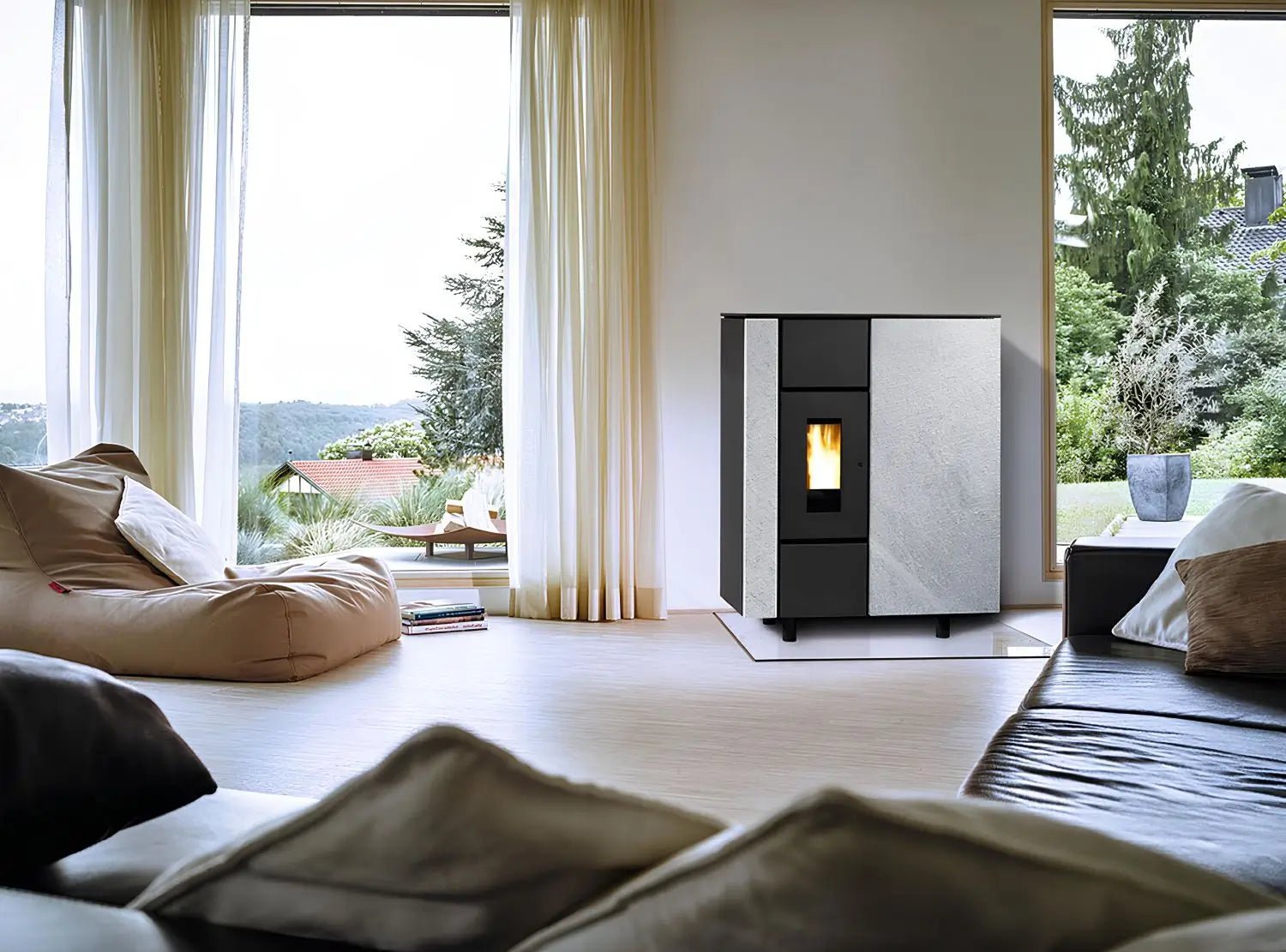 Pelletofen Wodtke ixbase air+ Speckstein - ofenerlebnis.de