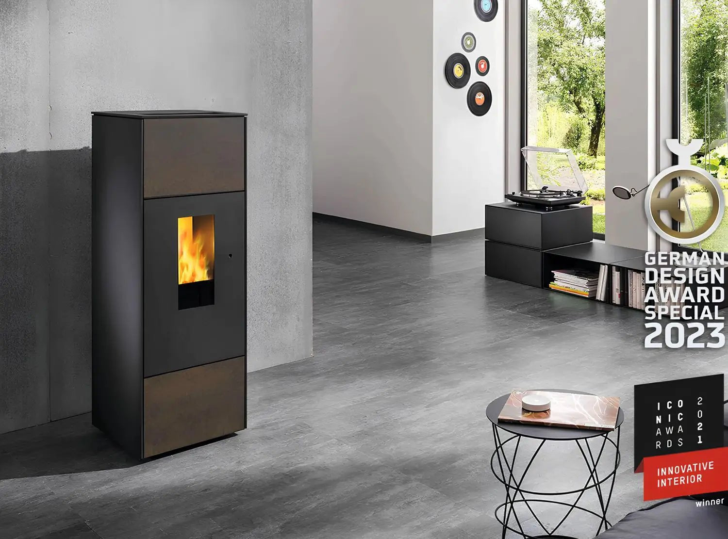 Pelletofen Wodtke Shogun air+ Sinterkeramik rustico - Ofenerlebnis.de