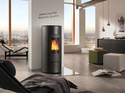 Pelletofen Wodtke soleo.nrg H10 air+ Keramik graphit - ofenerlebnis.de