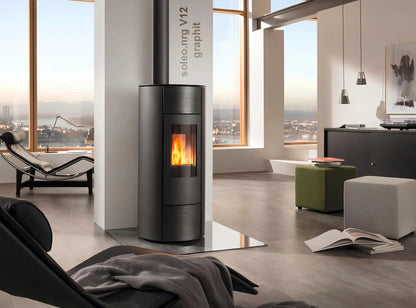 Pelletofen Wodtke soleo.nrg V12 air+ Keramik graphit - ofenerlebnis.de