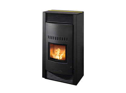 Pelletofen Wodtke Topline New Motion air+ Top-Dekorleiste gelb - ofenerlebnis.de