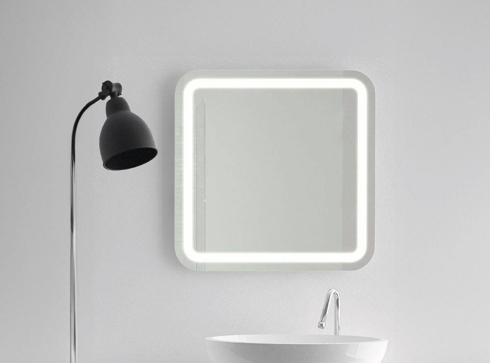 Perfect – Rechteck Wandspiegel mit LED - Leuchtband - Ofenerlebnis.de