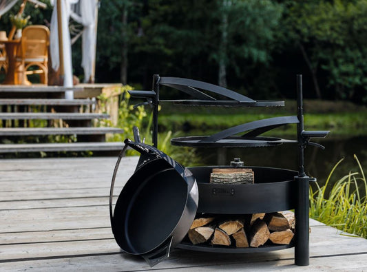 Pfanne aus natürlichem Stahl, 50 cm - Ofenerlebnis.de