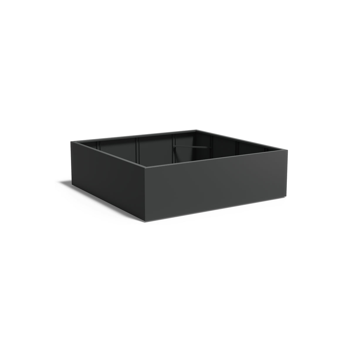 Pflanzkübel ADEZZ CARREZ quadratisch mit boden 200 × 200 × 60 cm aus Aluminium – Modellabbildung