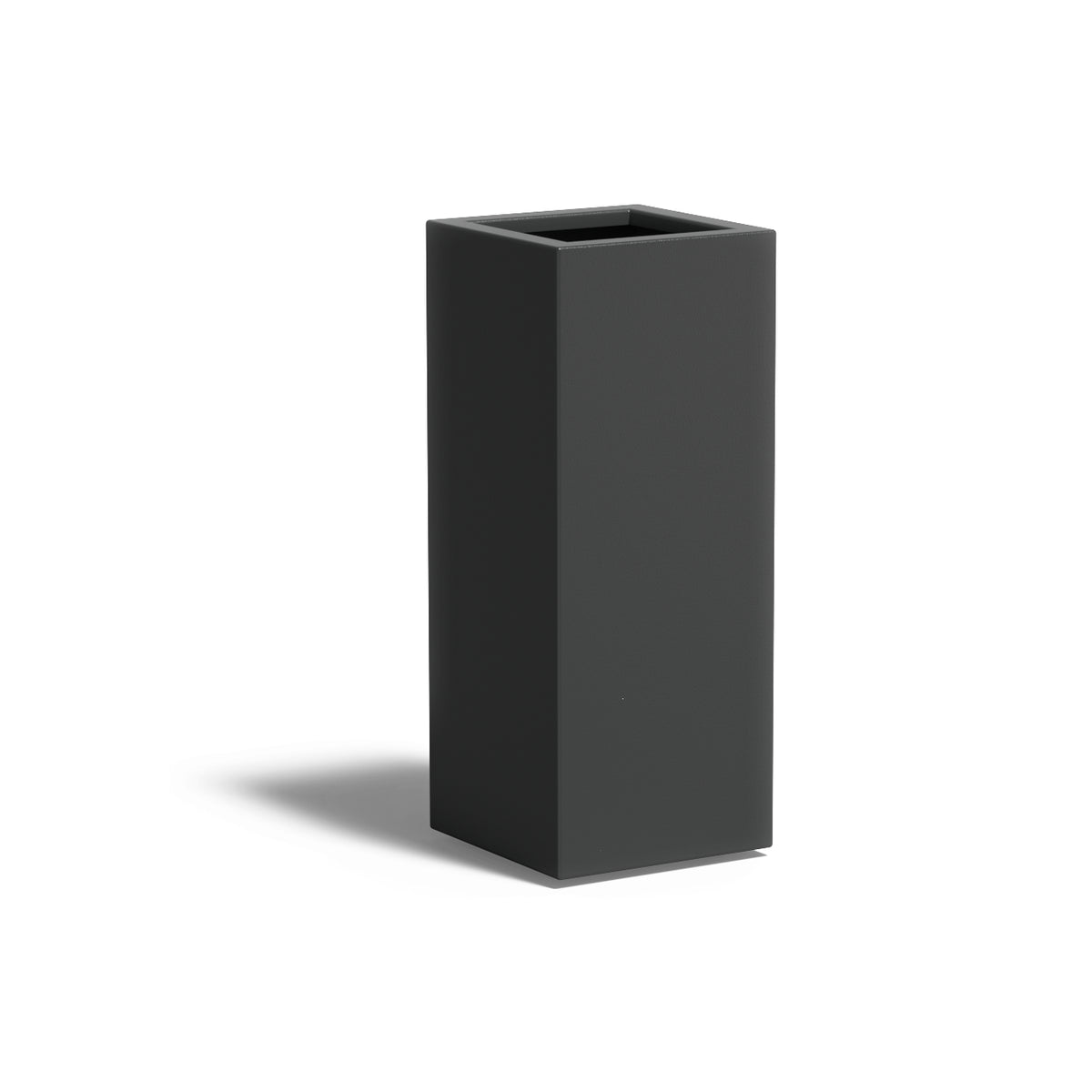 Pflanzkübel ADEZZ CARREZ quadratisch mit boden 40 × 40 × 100 cm aus Aluminium – Modellabbildung