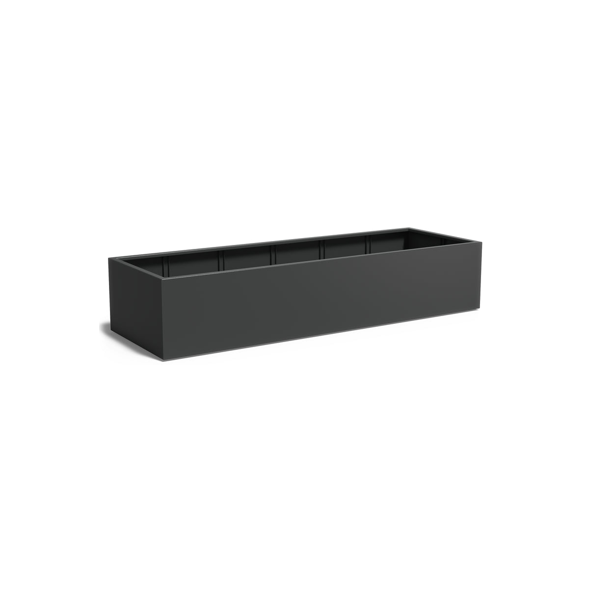 Pflanzkübel ADEZZ CARREZ rechteckig mit boden 300 × 100 × 60 cm aus Aluminium – Modellabbildung