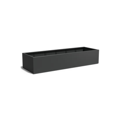 Pflanzkübel ADEZZ CARREZ rechteckig mit boden 300 × 100 × 60 cm aus Aluminium – Modellabbildung