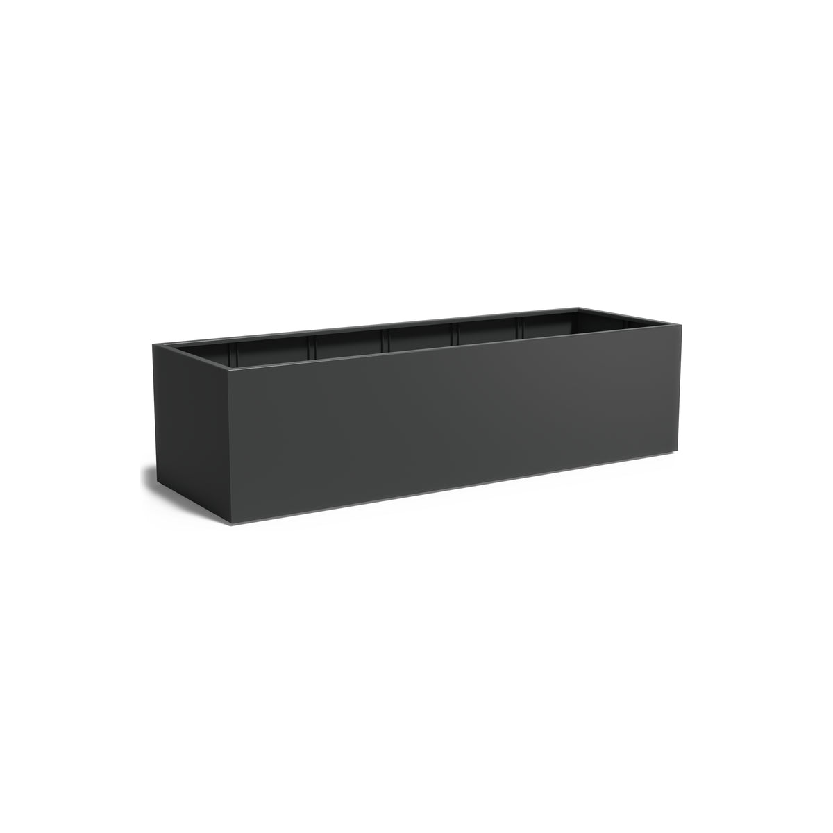 Pflanzkübel ADEZZ CARREZ rechteckig mit boden 300 × 100 × 80 cm aus Aluminium – Modellabbildung