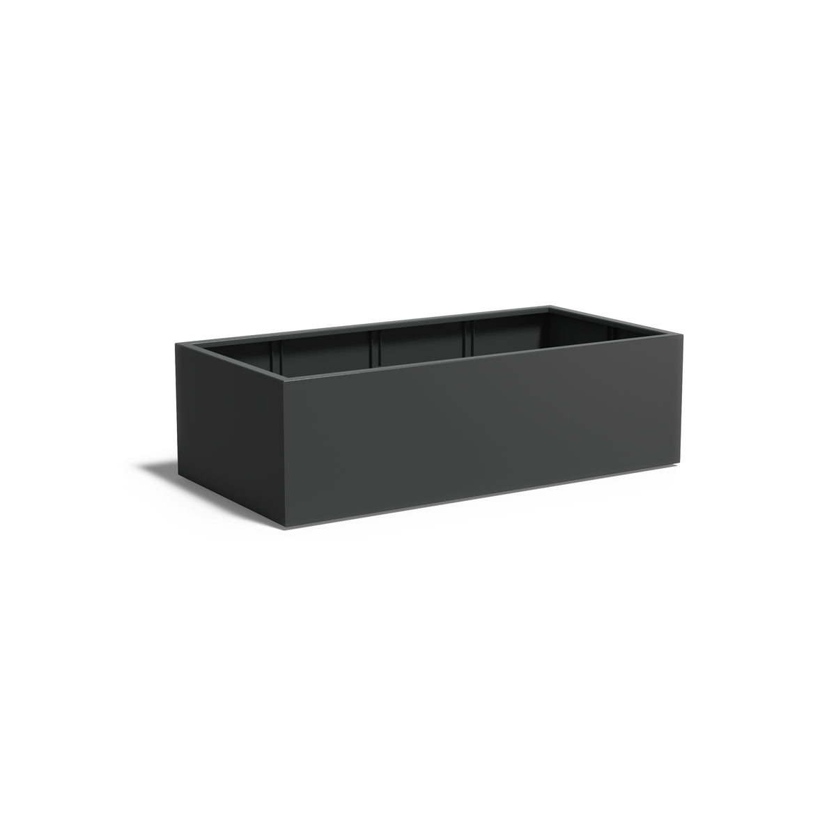 Pflanzkübel ADEZZ CARREZ rechteckig mit boden 200 × 100 × 60 cm aus Aluminium – Modellabbildung