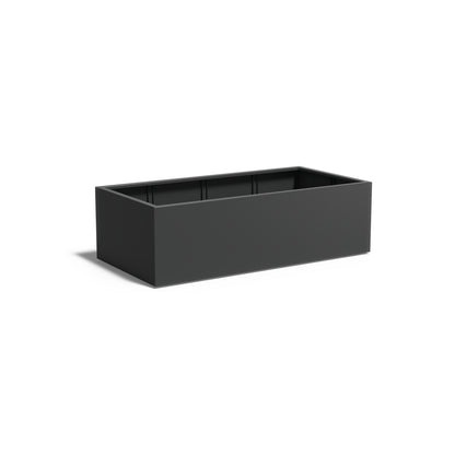 Pflanzkübel ADEZZ CARREZ rechteckig mit boden 200 × 100 × 60 cm aus Aluminium – Modellabbildung