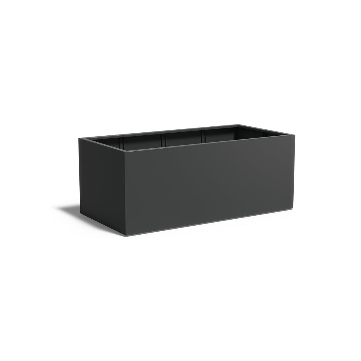 Pflanzkübel ADEZZ CARREZ rechteckig mit boden 200 × 100 × 80 cm aus Aluminium – Modellabbildung