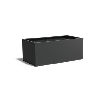 Pflanzkübel ADEZZ CARREZ rechteckig mit boden 200 × 100 × 80 cm aus Aluminium – Modellabbildung