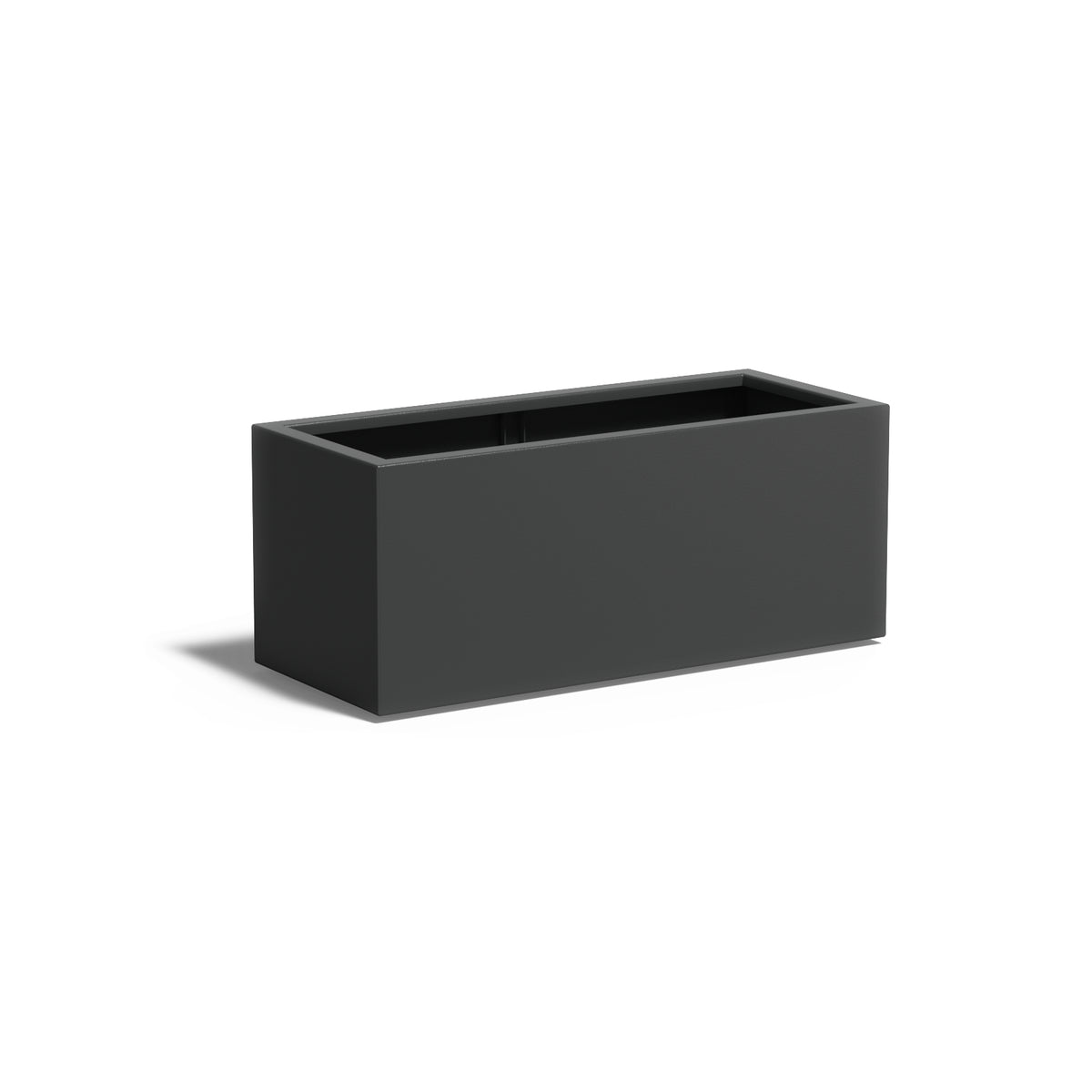 Pflanzkübel ADEZZ CARREZ rechteckig mit boden 120 × 50 × 50 cm aus Aluminium – Modellabbildung