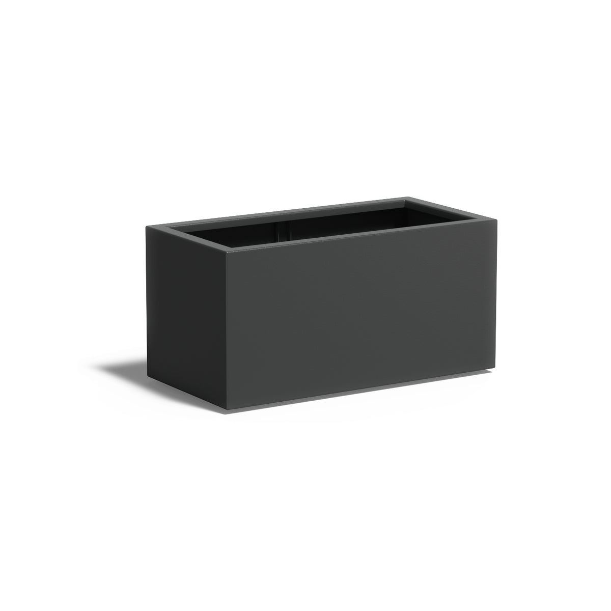 Pflanzkübel ADEZZ CARREZ rechteckig mit boden 100 × 50 × 50 cm aus Aluminium – Modellabbildung