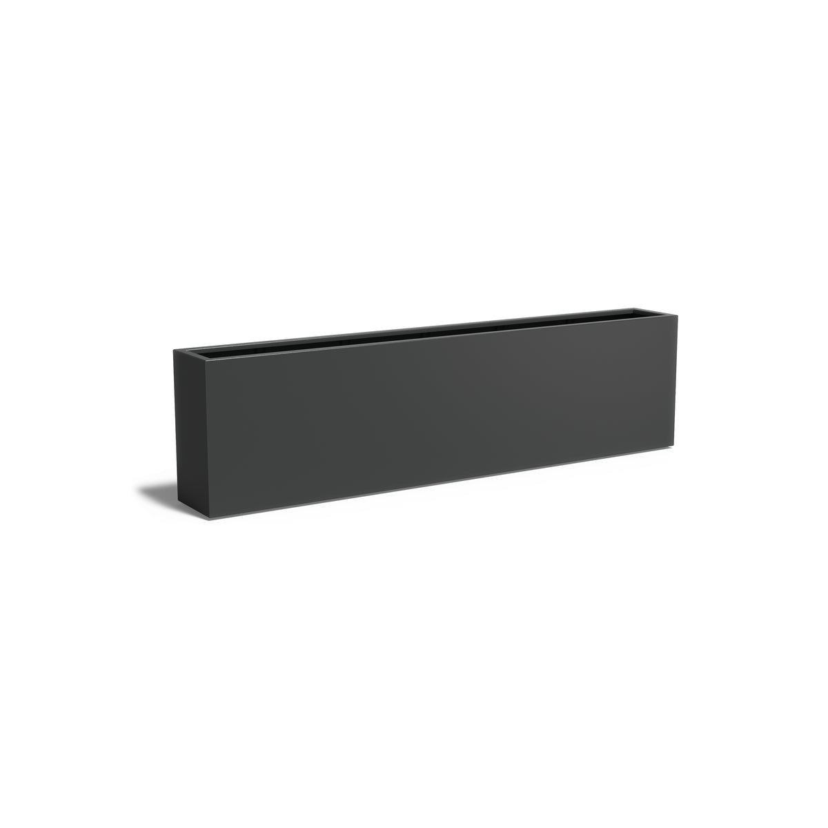 Pflanzkübel ADEZZ CARREZ rechteckig mit boden 300 × 40 × 80 cm aus Aluminium – Modellabbildung