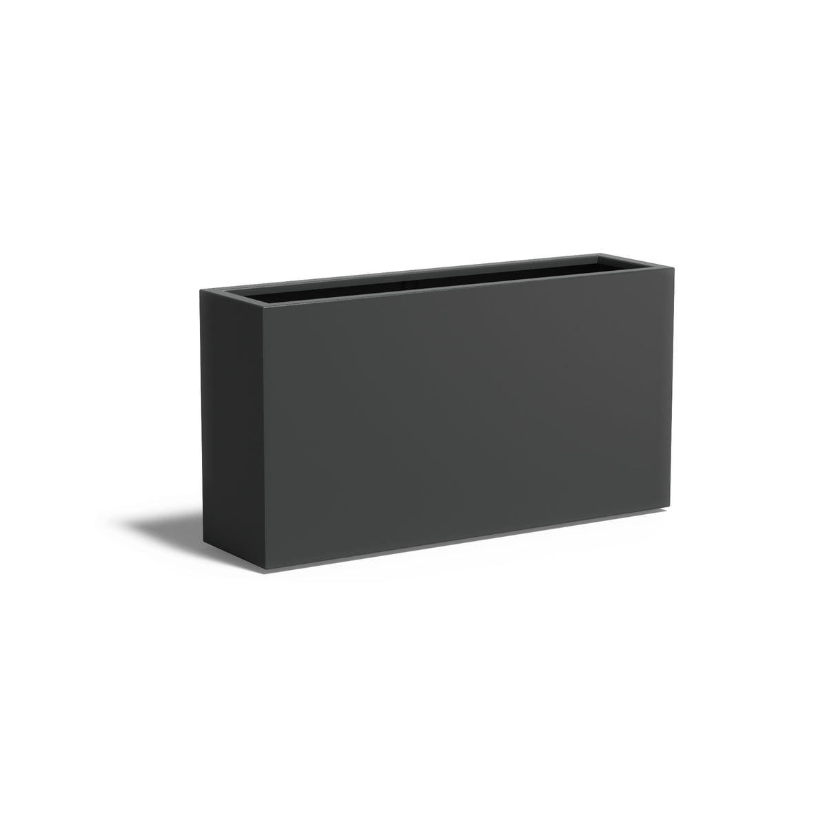 Pflanzkübel ADEZZ CARREZ rechteckig mit boden 150 × 40 × 80 cm aus Aluminium – Modellabbildung