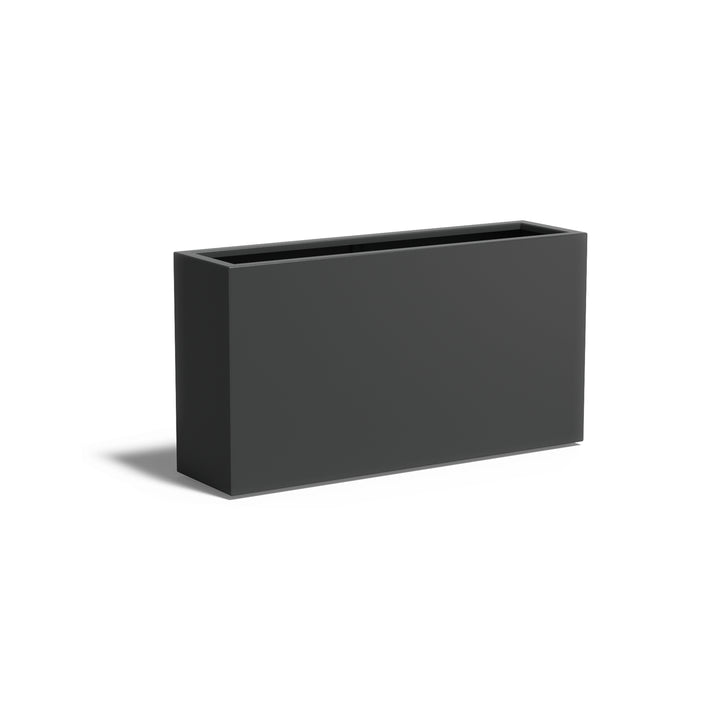 Pflanzkübel ADEZZ CARREZ rechteckig mit boden 150 × 40 × 80 cm aus Aluminium – Modellabbildung