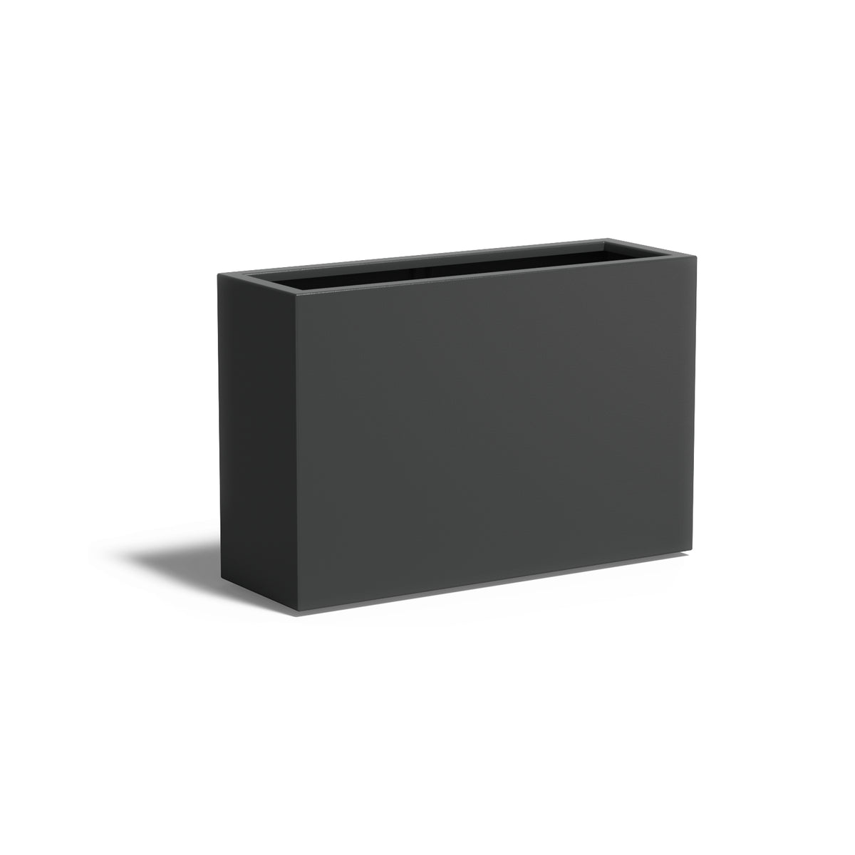 Pflanzkübel ADEZZ CARREZ rechteckig mit boden 120 × 40 × 80 cm aus Aluminium – Modellabbildung