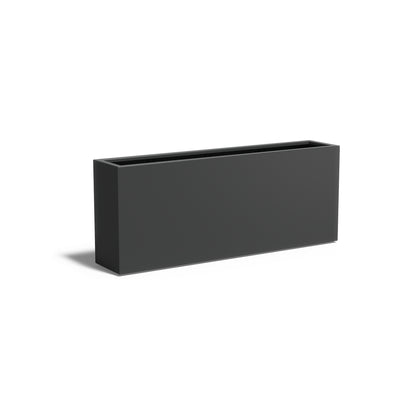 Pflanzkübel ADEZZ CARREZ rechteckig mit boden 200 × 40 × 80 cm aus Aluminium – Modellabbildung