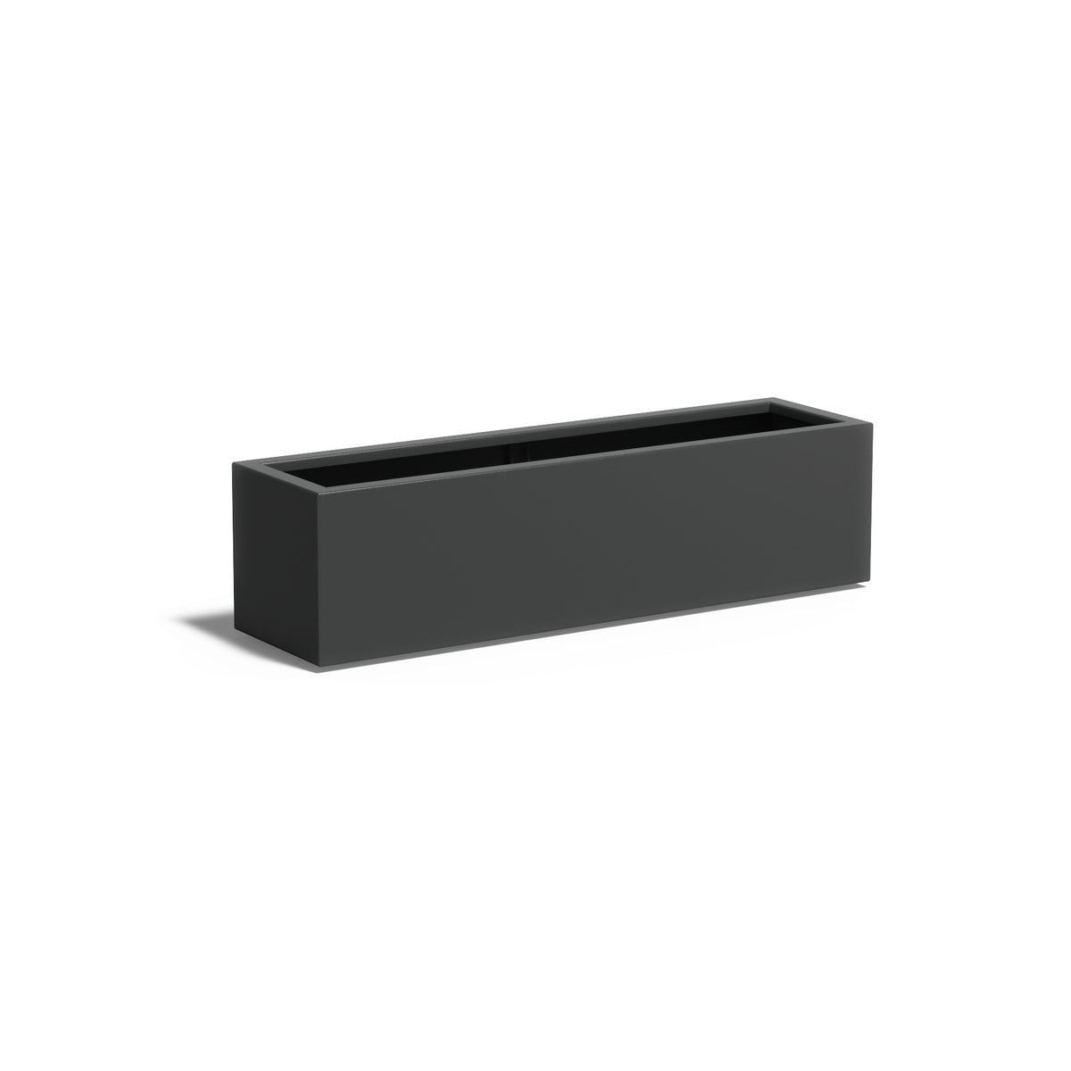 Pflanzkübel ADEZZ CARREZ rechteckig mit boden 150 × 40 × 40 cm aus Aluminium – Modellabbildung