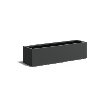 Pflanzkübel ADEZZ CARREZ rechteckig mit boden 150 × 40 × 40 cm aus Aluminium – Modellabbildung