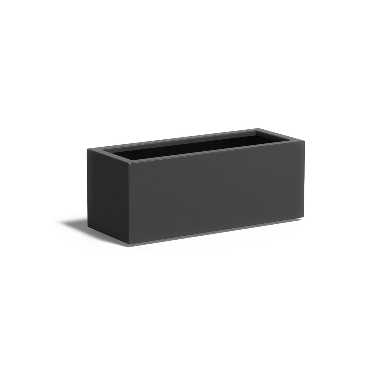 Pflanzkübel ADEZZ CARREZ rechteckig mit boden 100 × 40 × 40 cm aus Aluminium – Modellabbildung