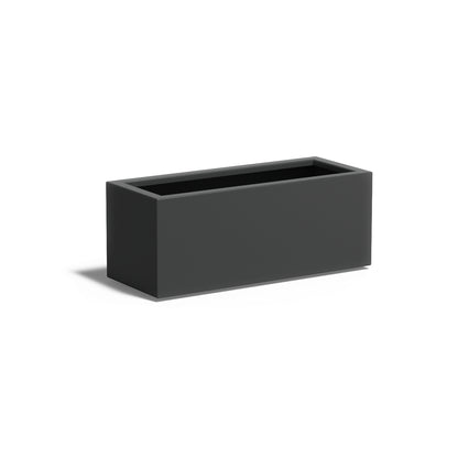 Pflanzkübel ADEZZ CARREZ rechteckig mit boden 100 × 40 × 40 cm aus Aluminium – Modellabbildung