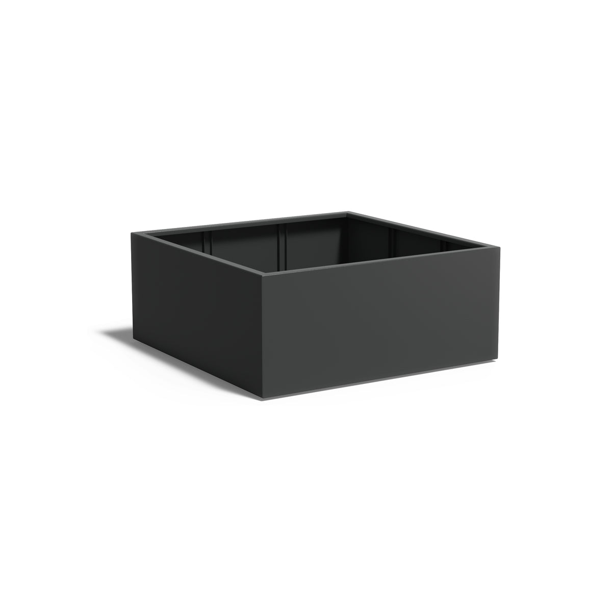 Pflanzkübel ADEZZ CARREZ quadratisch mit boden 140 × 140 × 60 cm aus Aluminium – Modellabbildung