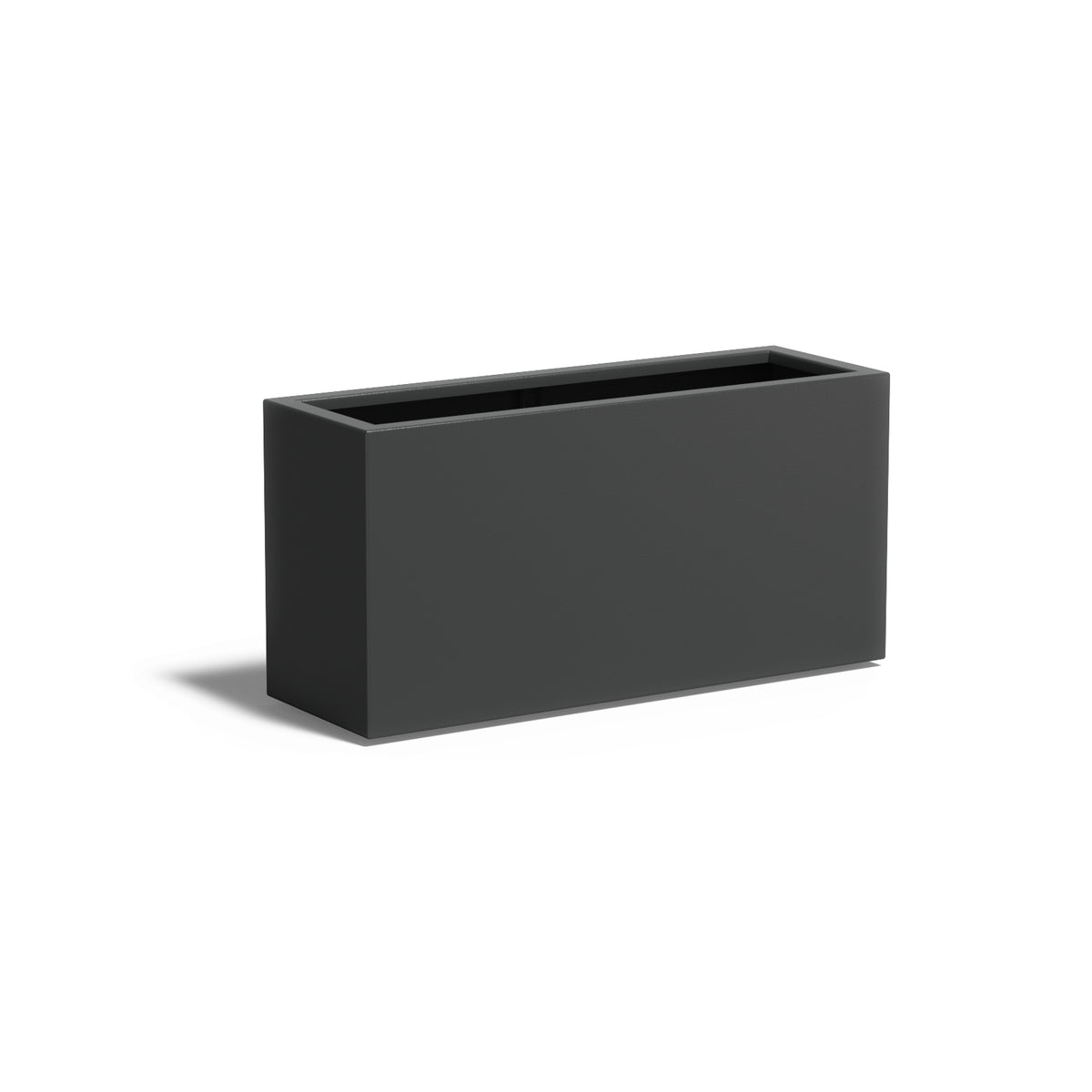 Pflanzkübel ADEZZ CARREZ rechteckig mit boden 120 × 40 × 60 cm aus Aluminium – Modellabbildung