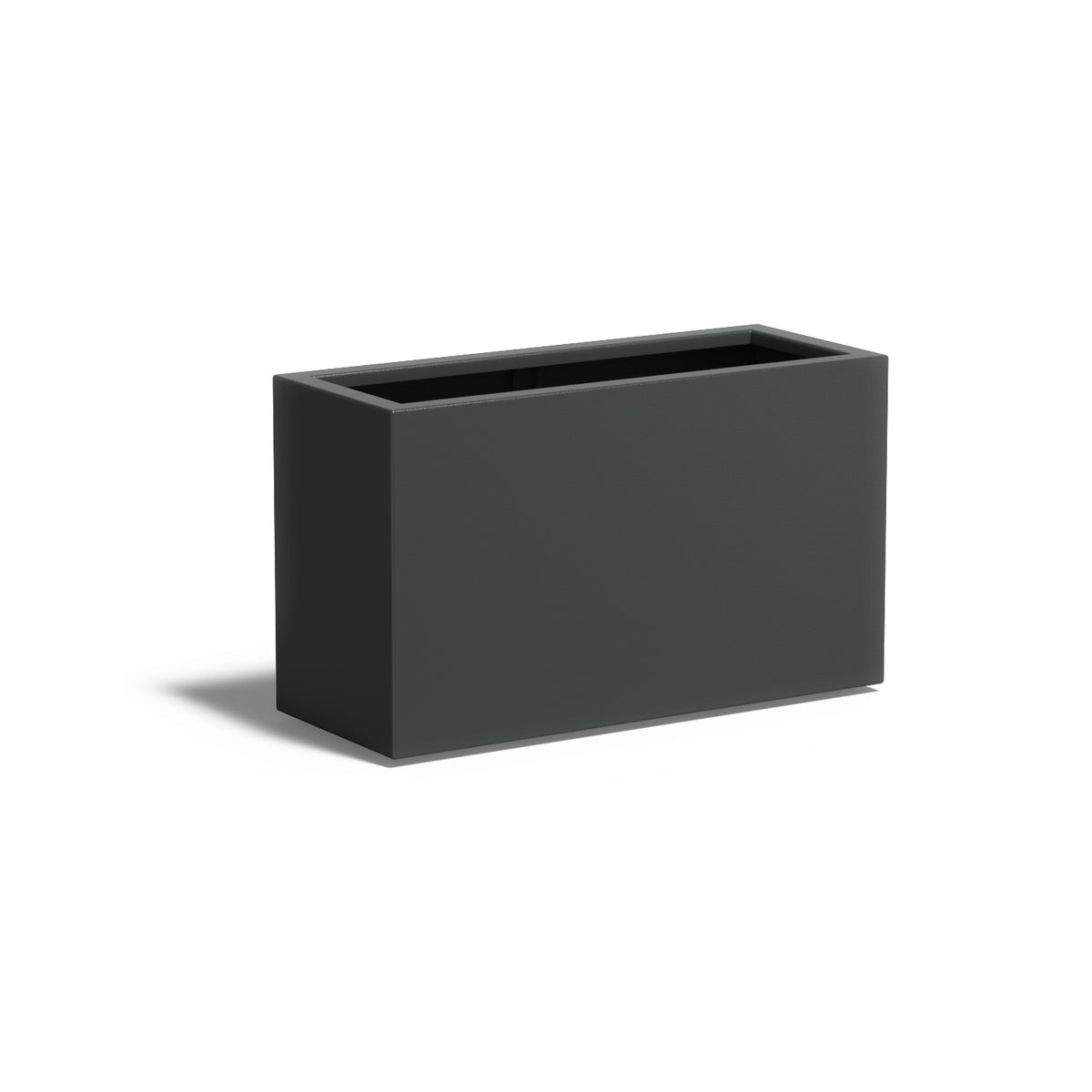 Pflanzkübel ADEZZ CARREZ rechteckig mit boden 100 × 40 × 60 cm aus Aluminium – Modellabbildung