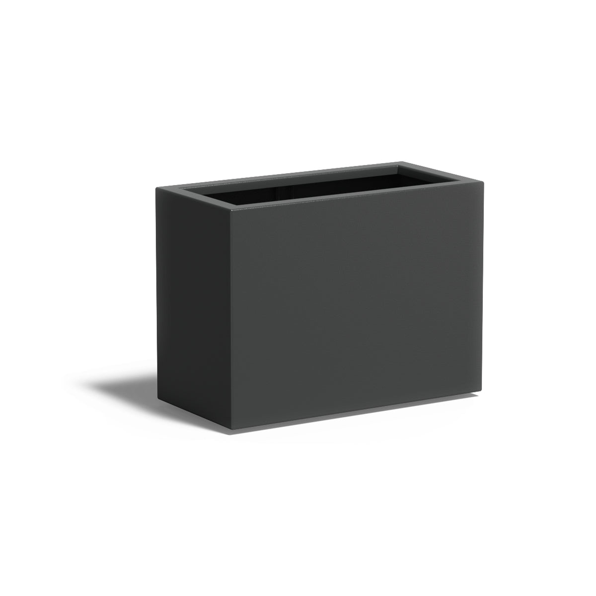 Pflanzkübel ADEZZ CARREZ rechteckig mit boden 80 × 40 × 60 cm aus Aluminium – Modellabbildung