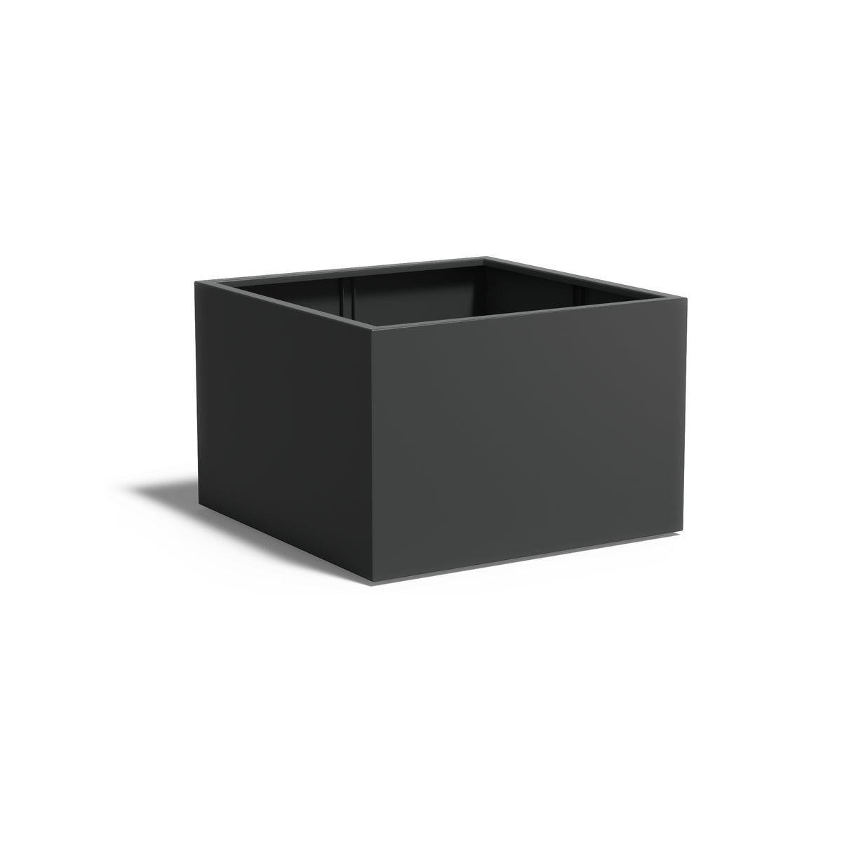 Pflanzkübel ADEZZ CARREZ quadratisch mit boden 120 × 120 × 80 cm aus Aluminium – Modellabbildung
