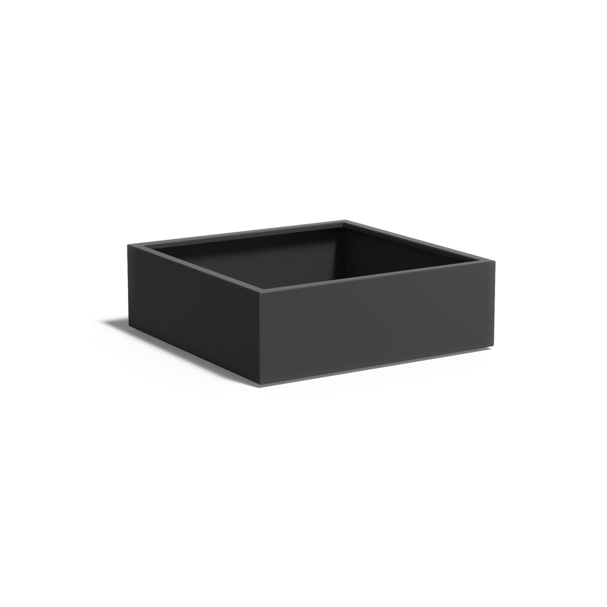 Pflanzkübel ADEZZ CARREZ quadratisch mit boden 120 × 120 × 40 cm aus Aluminium – Modellabbildung