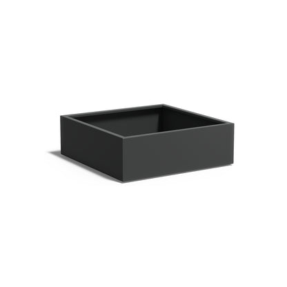 Pflanzkübel ADEZZ CARREZ quadratisch mit boden 120 × 120 × 40 cm aus Aluminium – Modellabbildung