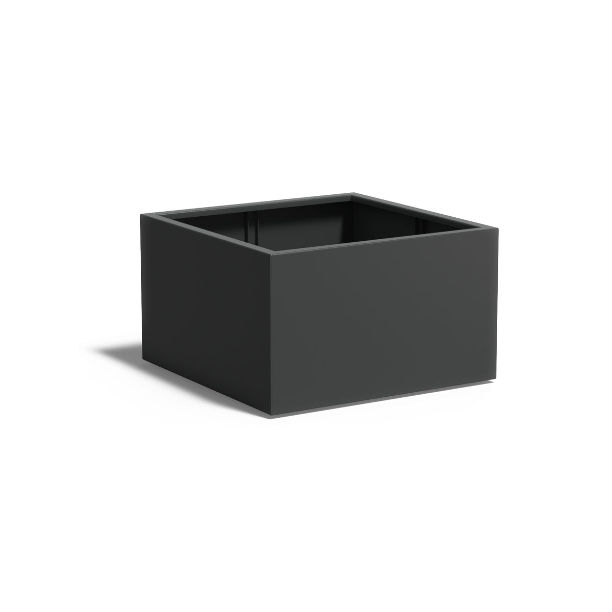 Pflanzkübel ADEZZ CARREZ quadratisch mit boden 100 × 100 × 60 cm aus Aluminium – Modellabbildung