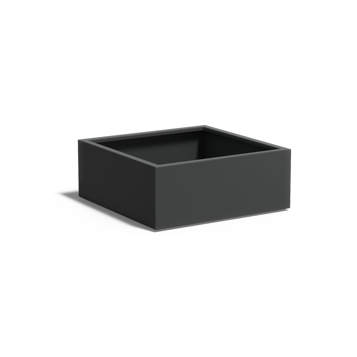 Pflanzkübel ADEZZ CARREZ quadratisch mit boden 100 × 100 × 40 cm aus Aluminium – Modellabbildung