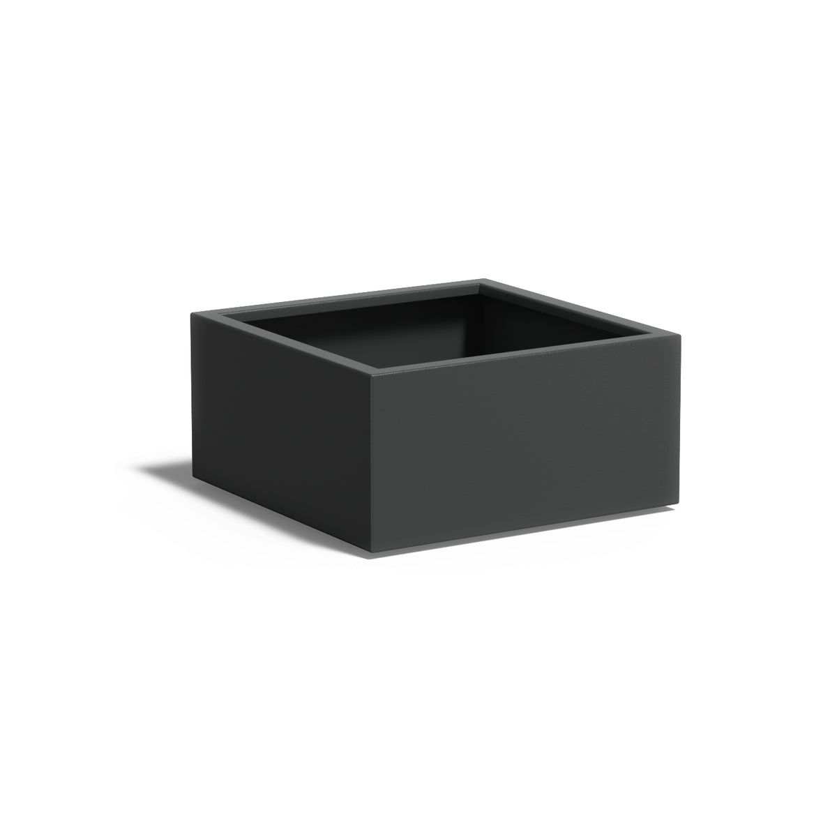 Pflanzkübel ADEZZ CARREZ quadratisch mit boden 80 × 80 × 40 cm aus Aluminium – Modellabbildung