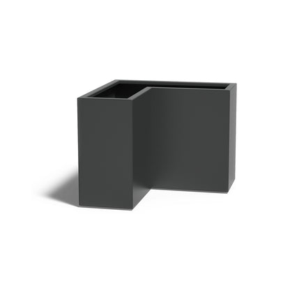 Pflanzkübel ADEZZ CARREZ L-förmig 100 × 100 × 40 cm (Schenkel 40 cm) aus Aluminium – Modellabbildung
