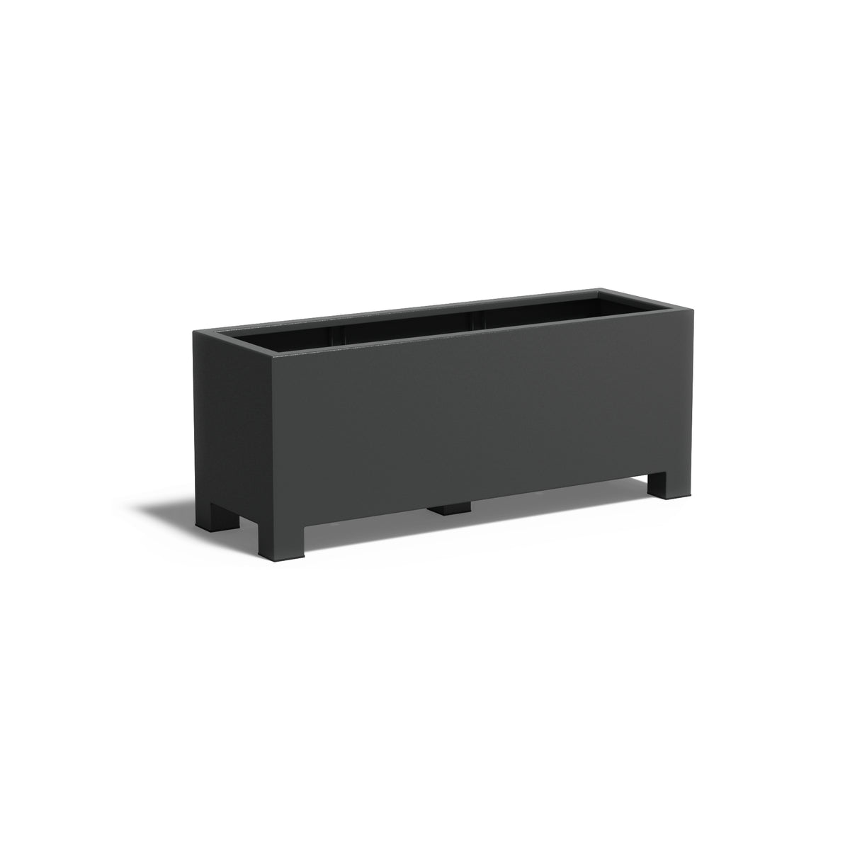 Pflanzkübel ADEZZ CARREZ rechteckig mit füßen 150 × 50 × 60 cm aus Aluminium – Modellabbildung