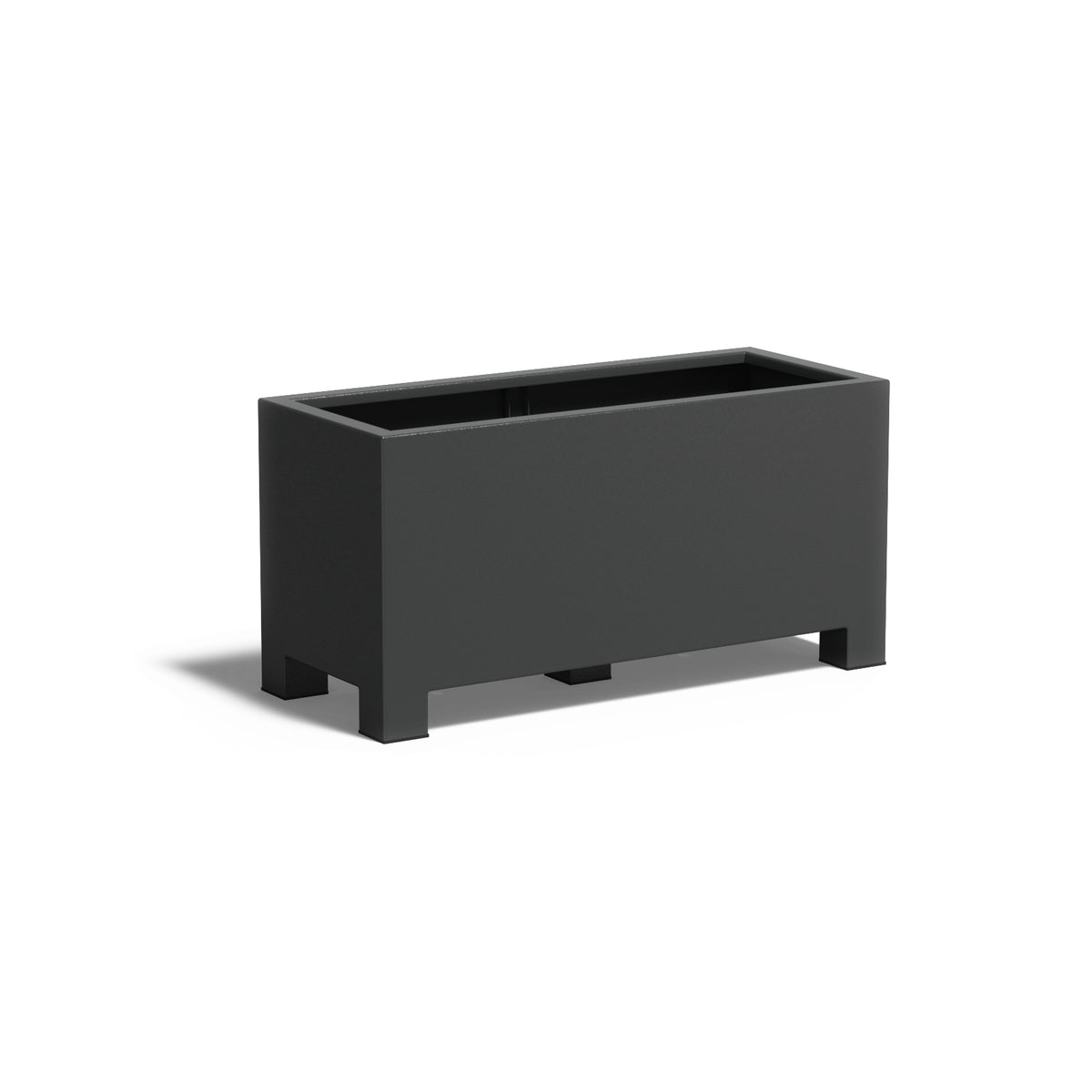 Pflanzkübel ADEZZ CARREZ rechteckig mit füßen 120 × 50 × 60 cm aus Aluminium – Modellabbildung