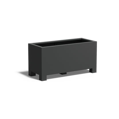 Pflanzkübel ADEZZ CARREZ rechteckig mit füßen 120 × 50 × 60 cm aus Aluminium – Modellabbildung