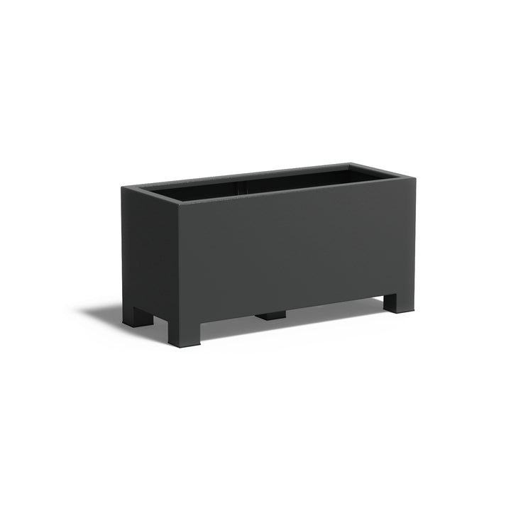 Pflanzkübel ADEZZ CARREZ rechteckig mit füßen 120 × 50 × 60 cm aus Aluminium – Modellabbildung